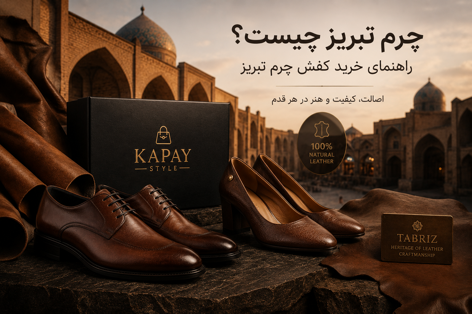 چرم تبریز چیست؟ راهنمای خرید کفش چرم تبریز