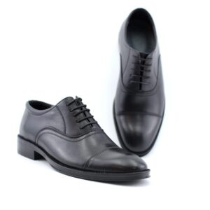 کفش مردانه تمام چرم رسمی مدل آرمان (Cap Toe)