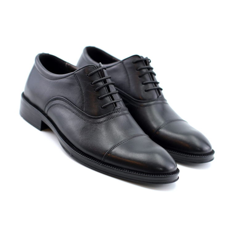 کفش مردانه تمام چرم رسمی مدل آرمان (Cap Toe)